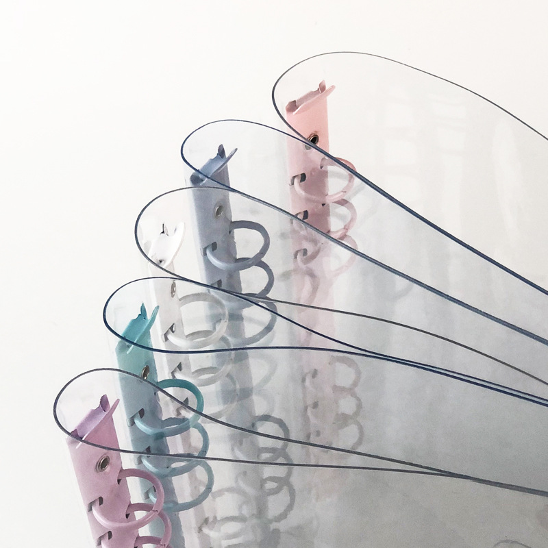 Ins風pvc手帳カバーソフト透明カラーa5バインダー本かわいいシンプルなネットレッドa6ノート