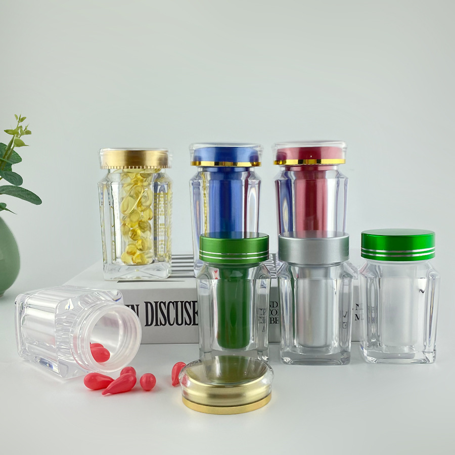 批发30ml牡蛎肽瓶60ml花青素压片糖果瓶100ml胶囊瓶方形保健品瓶
