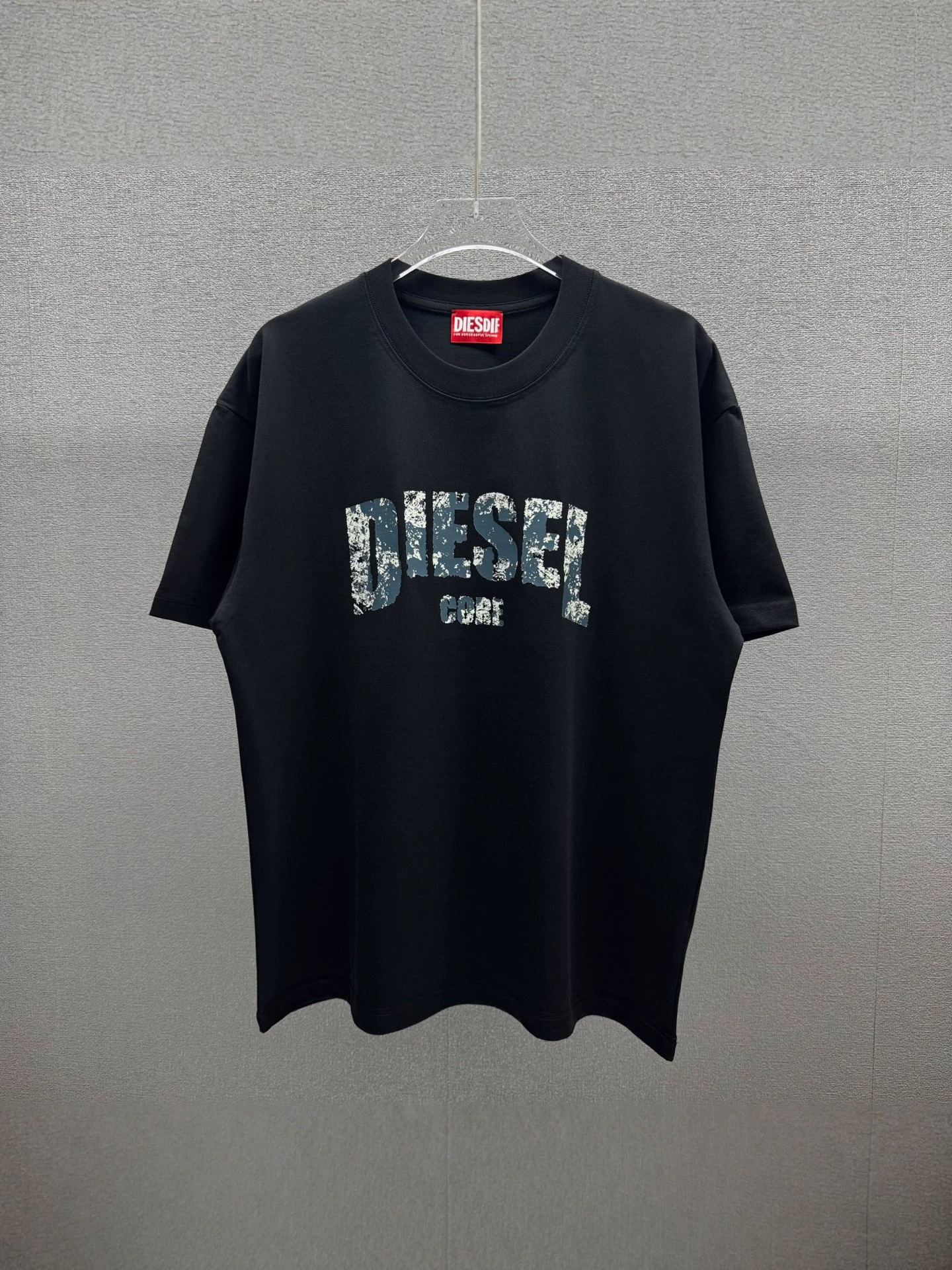 Camiseta de Algodón de Manga Corta con Estampado Abstracto para Hombre, DIE&SEII 211, Corte Holgado | Transpirable y Absorbente