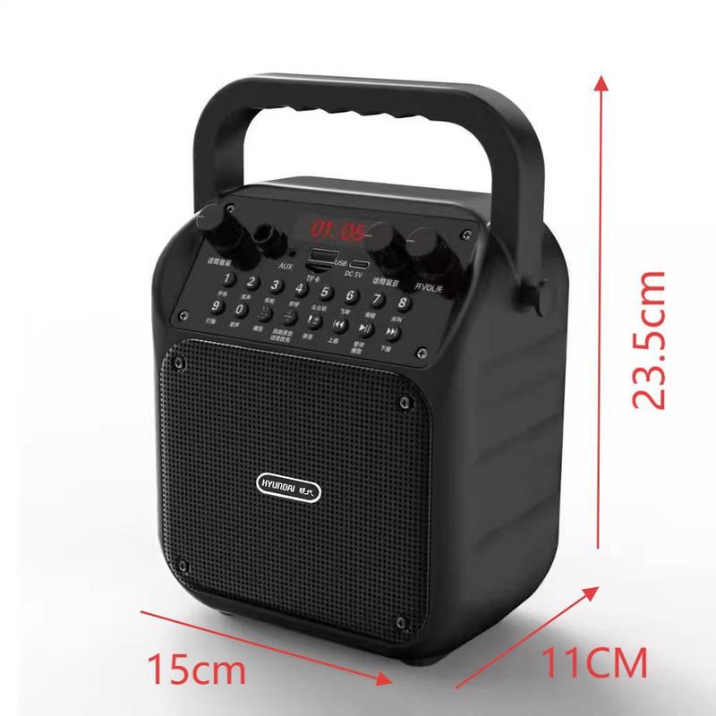 輝邦B-83携帯スピーカーbluetooth屋外携帯広場舞サブウーファ大音量カード音声アナウンス器|undefined