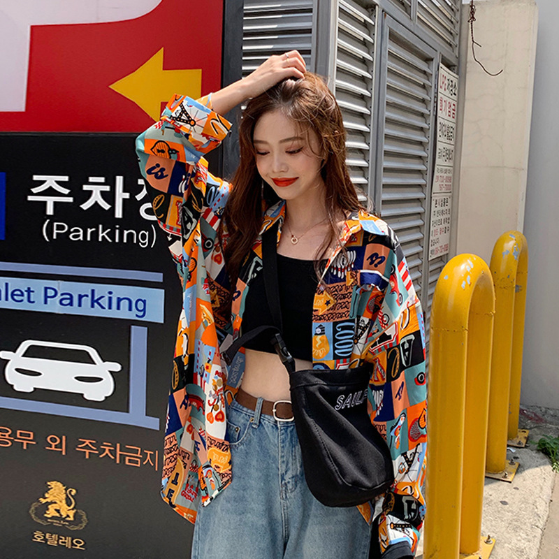 花衬衫女复古港味外穿2025春秋新款大码胖mm宽松韩版百搭长袖上衣