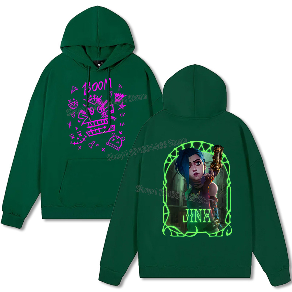 Arcane Hoodie Y2k Clothes Jinx Arcane Pullover for Men/women