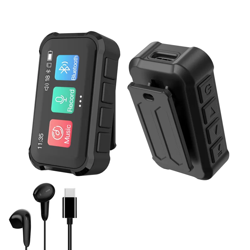 Плавательный водонепроницаемый MP3-плеер с креплением на спине, Bluetooth, записывает электронную книгу, мини MP3, полноэкранный сенсорный экран