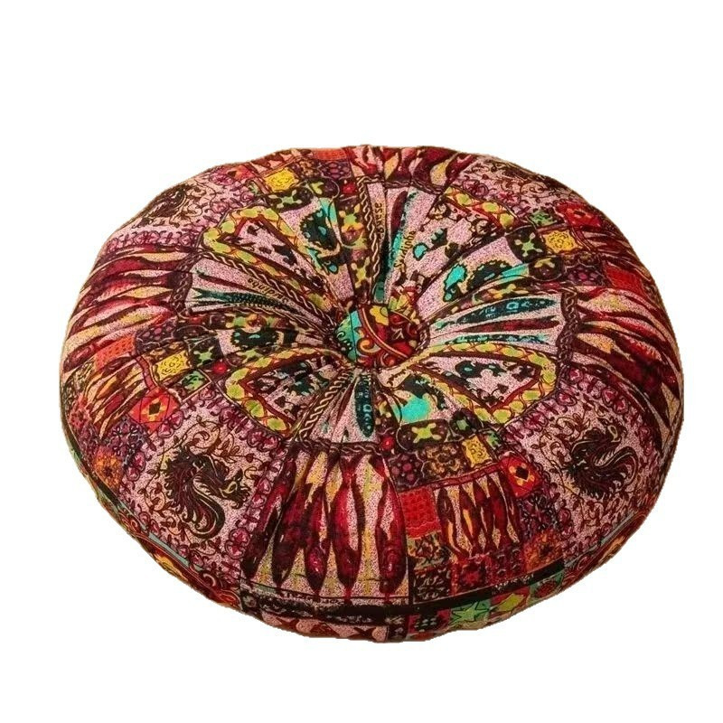 Amazon perezoso calabaza tela de algodón tatami cuadrado cojín casero cojín redondo espeso al por mayor spot