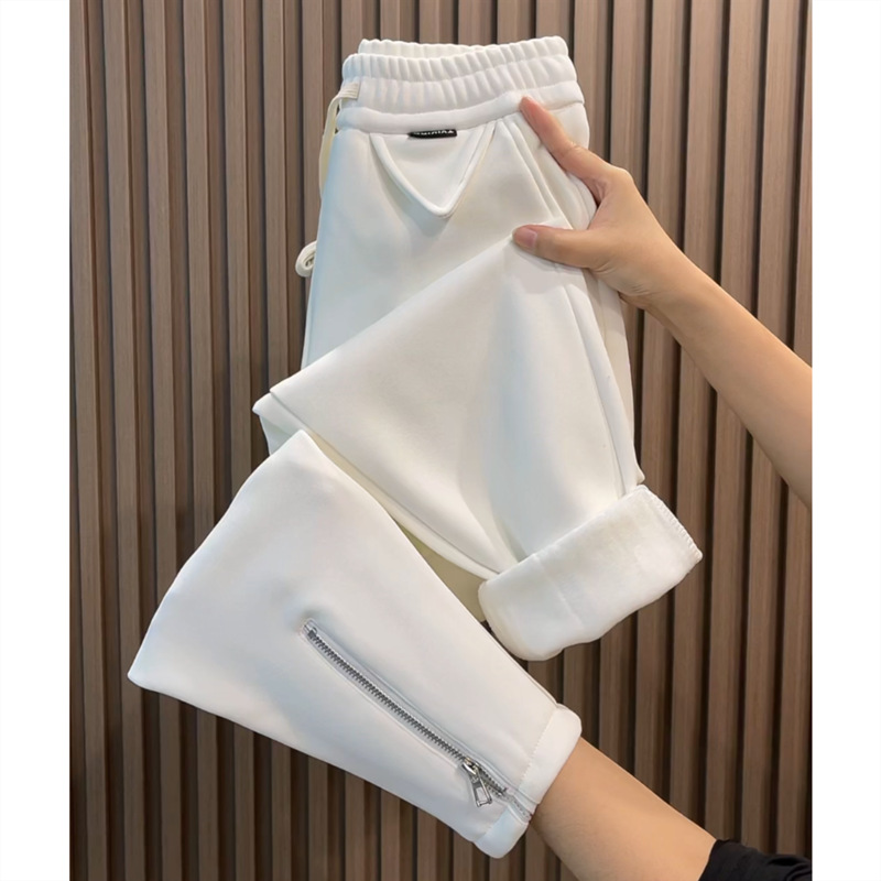 화이트 [벨벳 지퍼 스타일]