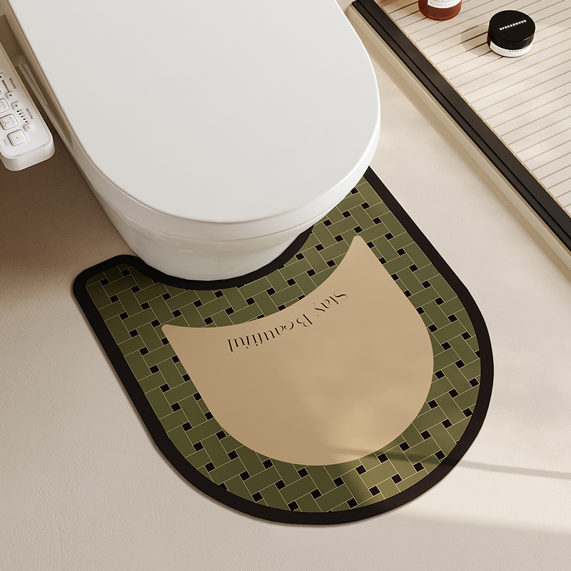 Alfombra de piso absorbente de baño nórdico baño doméstico resistente a las manchas alfombra de piso antideslizante inodoro suave alfombra de piso de barro de diatomeas