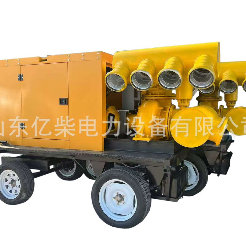 カスタマイズされたモバイル洪水ポンプ車 300-1000 立方緊急洪水排水大流量高揚程|undefined