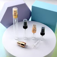 2 3 5 10ml прозрачный стеклянный флакон духов Электрохимический алюминиевый распылитель тонкий туман распылитель флакон парфюмерия портативный