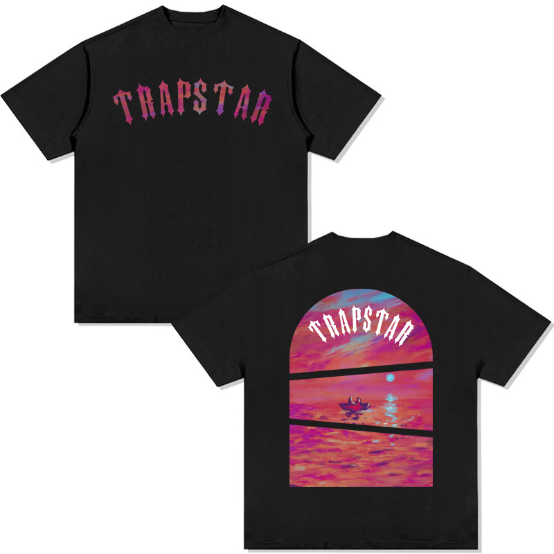 2023 new Harajuku style T-shirt trapstar cotton short sleeve fashion graphic shirt round neck T-shirt 1216