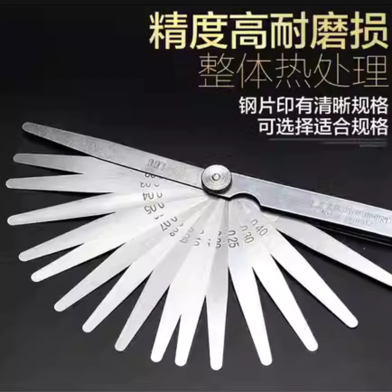 Набор щупов из нержавеющей стали, 32 штуки с медными вставками, для измерения толщины зазоров 100*20, различные спецификации 100*14