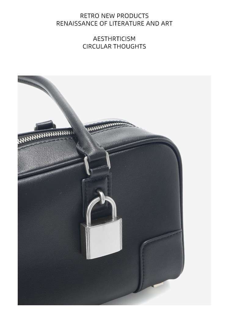 Luxe bowling schoudertas dames leer vintage stijl groot formaat_voghion.com
