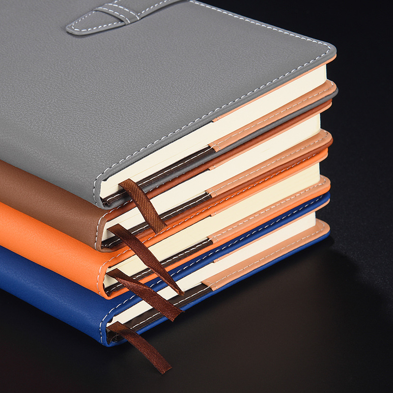 笔记本子简约大学生商务工作会议记录本创意超厚软皮记事本日记本