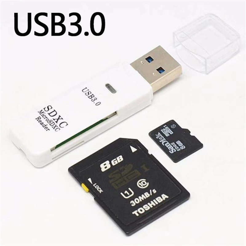 USB3.0 картридер plug-and-play microSD камера TF/SD двухслойный высокоскоростной картридер кросс‑бордер