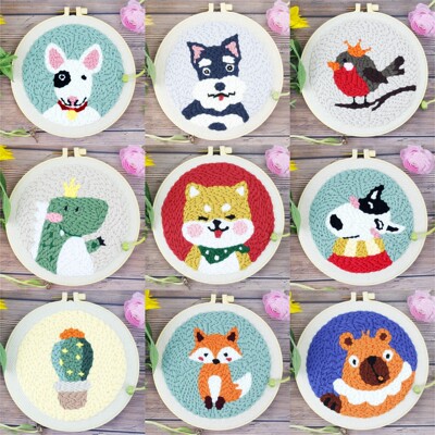 Russia diy manual Material package Wool Embroidery English video