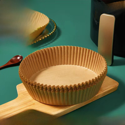 Air fryer silicone oil paper plate bakeware household high temperature resistant oil absorbing paper food grade special paper round baking paper