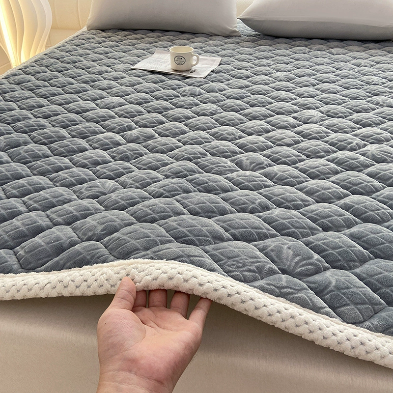 Молочный бархатный матрас, подушка на осень и зиму, утолщенная теплая тонкая подушка для дома, спальни, общежития, татами, матрас, одеяло