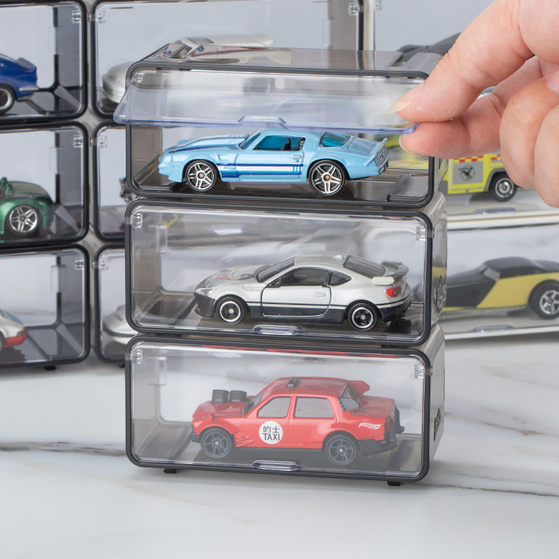 Hot Wheels Domica acrylic storage box display box shelf combination boy toy car alloy car model