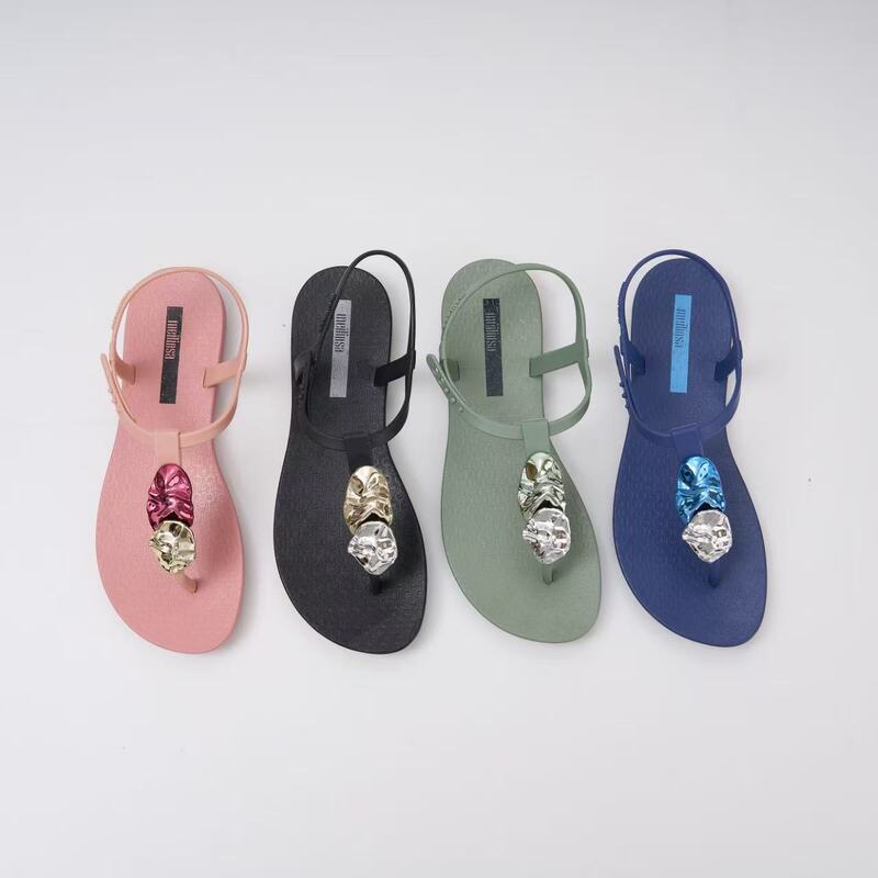 Meilinsa Roman Sandals Women's Jelly Shoes Soft Sole Non-Slip Beach Shoes Bohemian Style Casual T-Shaped Meilinsa Roman Sandals Women's Jelly Shoes Soft Sole Non-Slip Beach Shoes Bohemian Style Casual T-Shaped