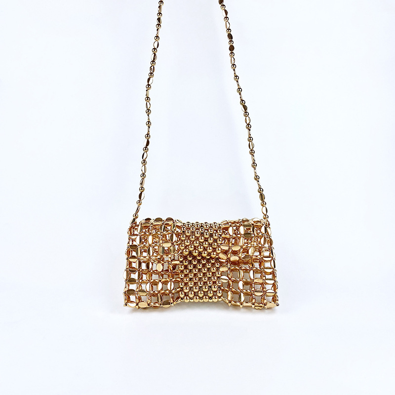 새로운 틈새 디자인 실버 짠 체인 휴대 전화 동전 지갑 크로스 바디 백 여성용 수제 페르시 짠 크로스 바디 백