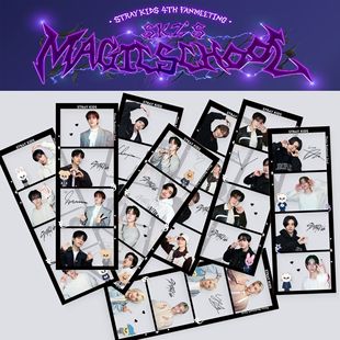 StrayKids surrounding four palace grid bookmark Jin Shengmei cute collection collection pvc waterproof selfie series label