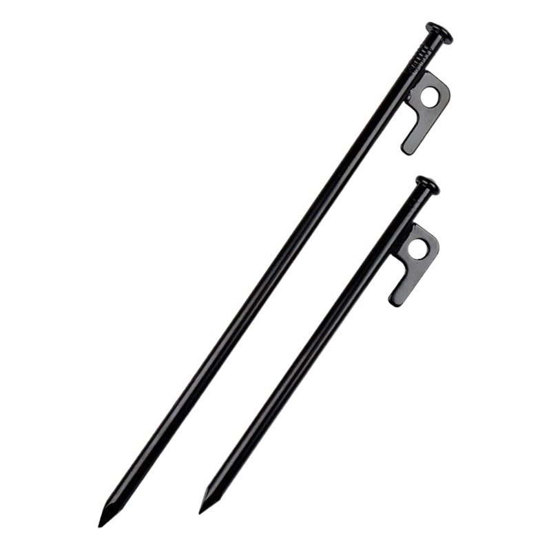 Outdoor Camping Large Tent Ground Stakes, Tarp Fixing Stakes, Carbon Steel Ground Stakes Set, Windproof Beach Ground Stakes