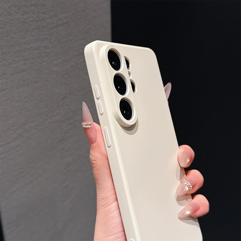 Силиконовый чехол для телефона (совместим с Samsung S25/S24) — жидкий узор Кубика Рубика, тонкий софт силикон