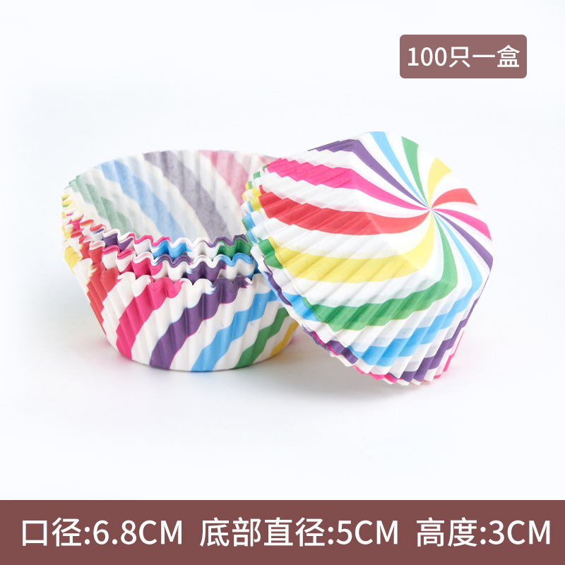 Hot sale pastel de papel a prueba de aceite 100 paquetes de postre de alto rendimiento pastel de nieve niang base de papel de horneado tazas