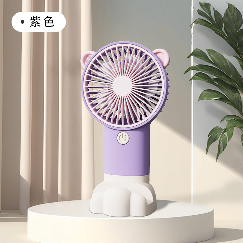 新しいデスクトップデスクトップ手持ち小型ファンusb充電ファン静音携帯長航続サポート印刷ロゴ|undefined