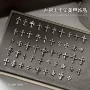 暗黑指甲定制美甲十字架