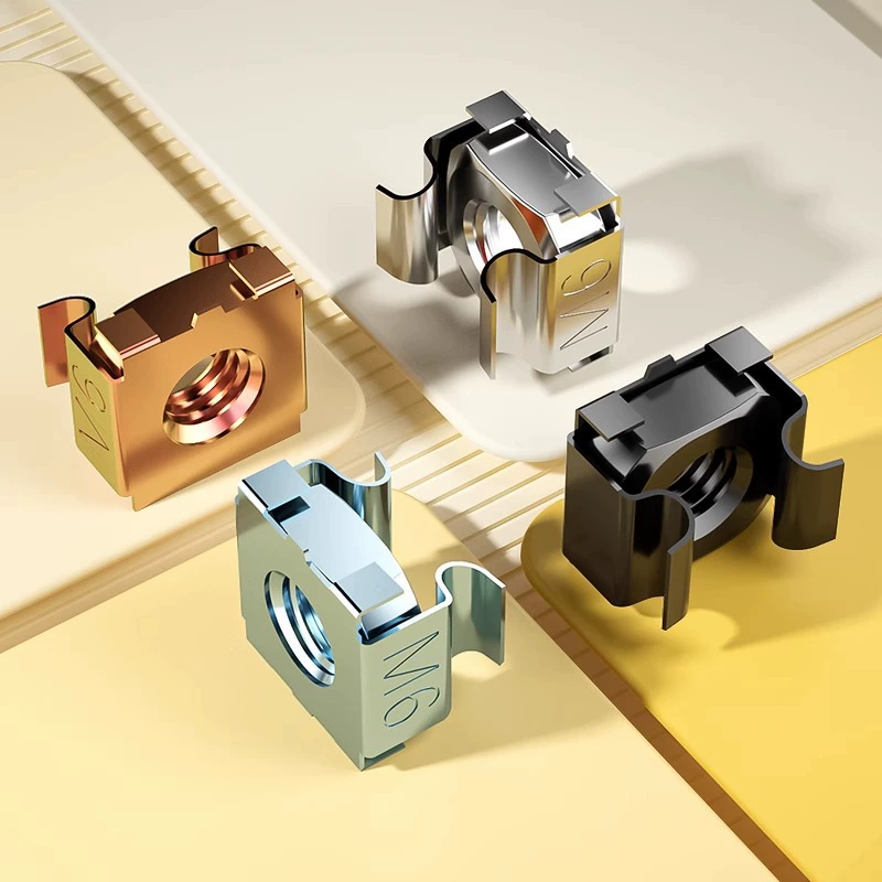 Кассетная гайка, плавающая клетка, винтовая гайка шкафа, фиксированная железная зажимная гайка, никелированная гайка M4M5M6-M12