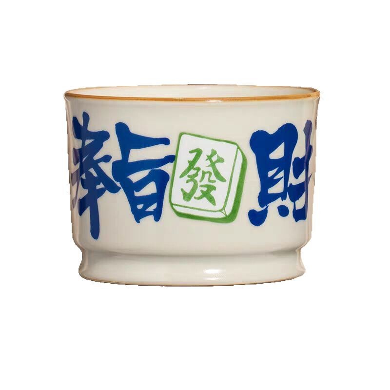 汝窯奉旨財宝天杯マスターカップ個人用セラミックカンフーティーカップオープンピースシングルカップ|undefined