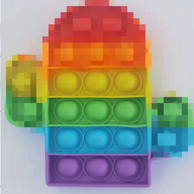 Rainbow silicone dinosaur, anti-stress, unicorn, material