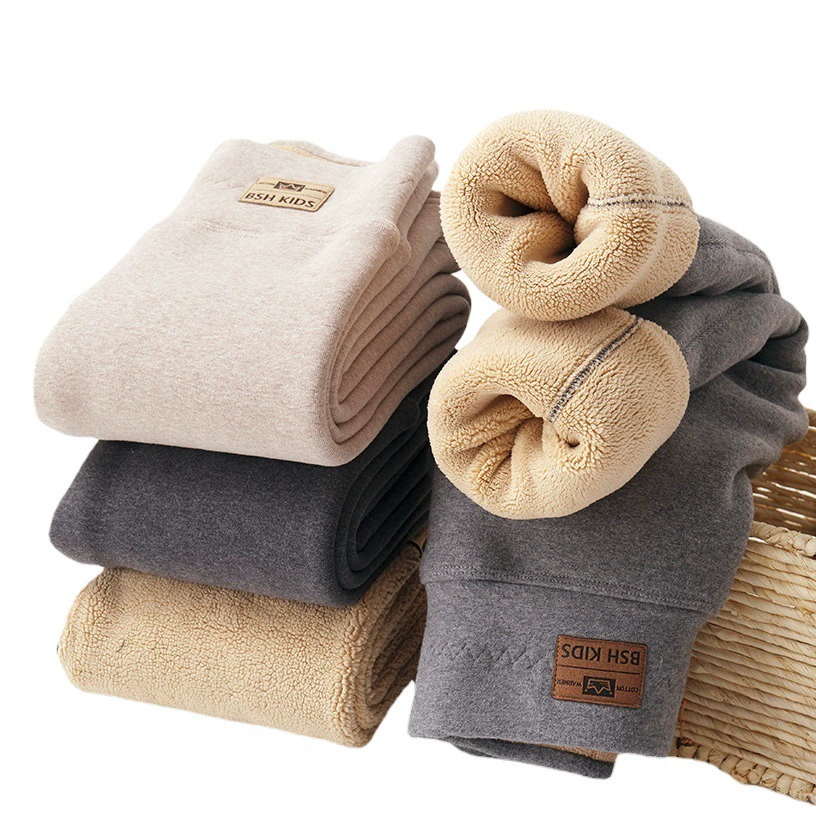 Девочки очень толстые бархатные толстые леггинсы детские зимние брюки с высокой талией