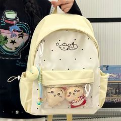 可爱学院书包女初中生小学生百搭少女透明双肩包追星小食量痛包