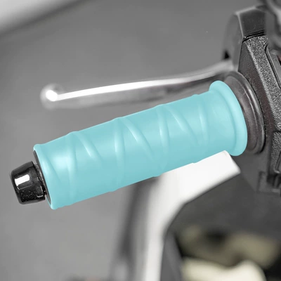 Motorcycle Handle Cover, Suitable for motorcycle handlebar grips - blue-silicone-handle-grips-1-pair-2-pieces-todays-super-low-price