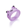 Acrylic resin, cartoon brand ring, frog, octopus, suitable for import, new collection, European style