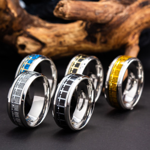 2023 European and American Hot Selling Personalized Fashion Titanium Steel Retro Cross Men's Ring Jewelry Gift Delivery Supply