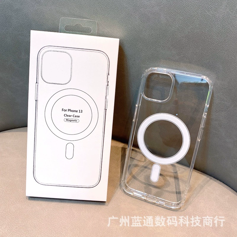 Телефонный чехол из прозрачного акрила совместимый с Apple, беспроводной чехол-зарядка для iPhone 17, iphone, 16promax