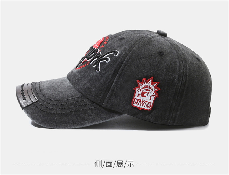 New York Baseball Cap Für Damen Bestickte Sonnenkappe Baumwolle_voghion.com