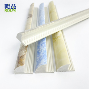 Factory Direct Sales Imitation Marble Waterproof Tile Edge Strips Tile Trim Stone Plastic Corner Line Closing Strips