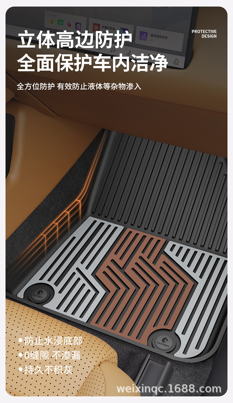 Suitable for the New Lynk & Co 03 06 08 900 10Em-P Z20 Special Car Model, Colorful Tpe Car Floor Mats