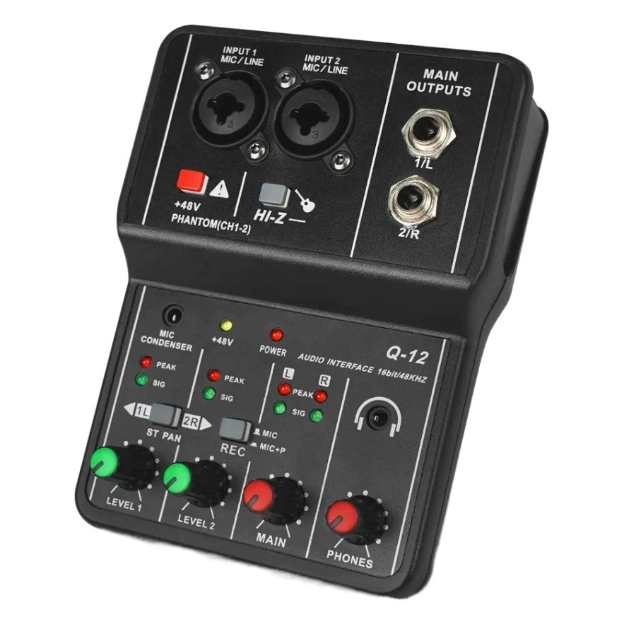 XTUGA трансграничный Bluetooth компьютерный микшер звуковых карт Профессиональный Сценический живой USB мини 48 В микшер Настольный