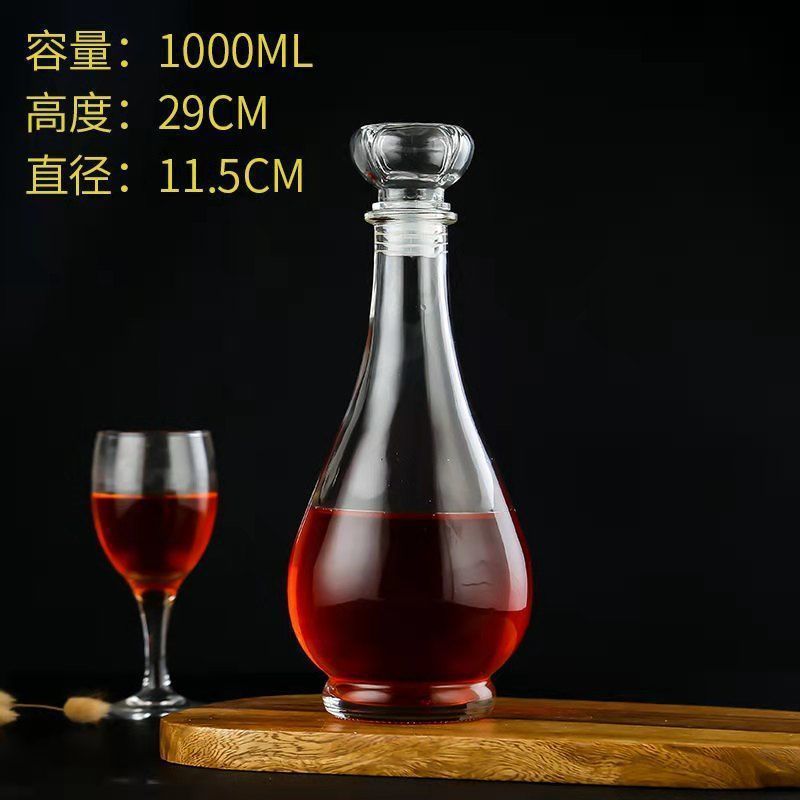 Botellas de vino de vidrio al por mayor despierta botellas de vino domésticas botellas vacías dispensador de vino de alta calidad botellas de vino extranjero almacenamiento de vino
