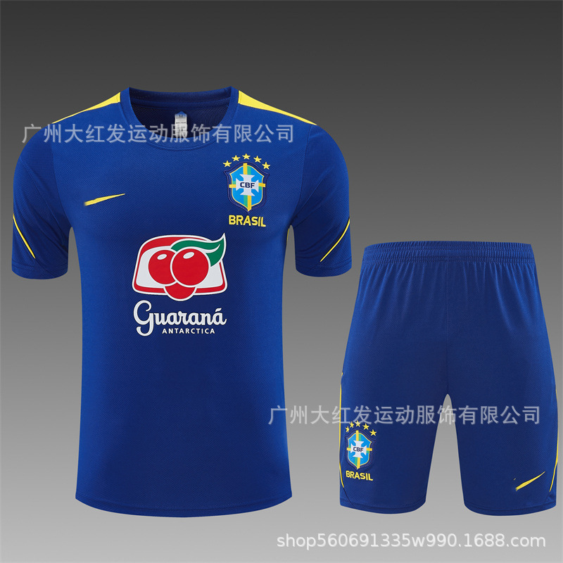 27 Mangas cortas Azul brasileño