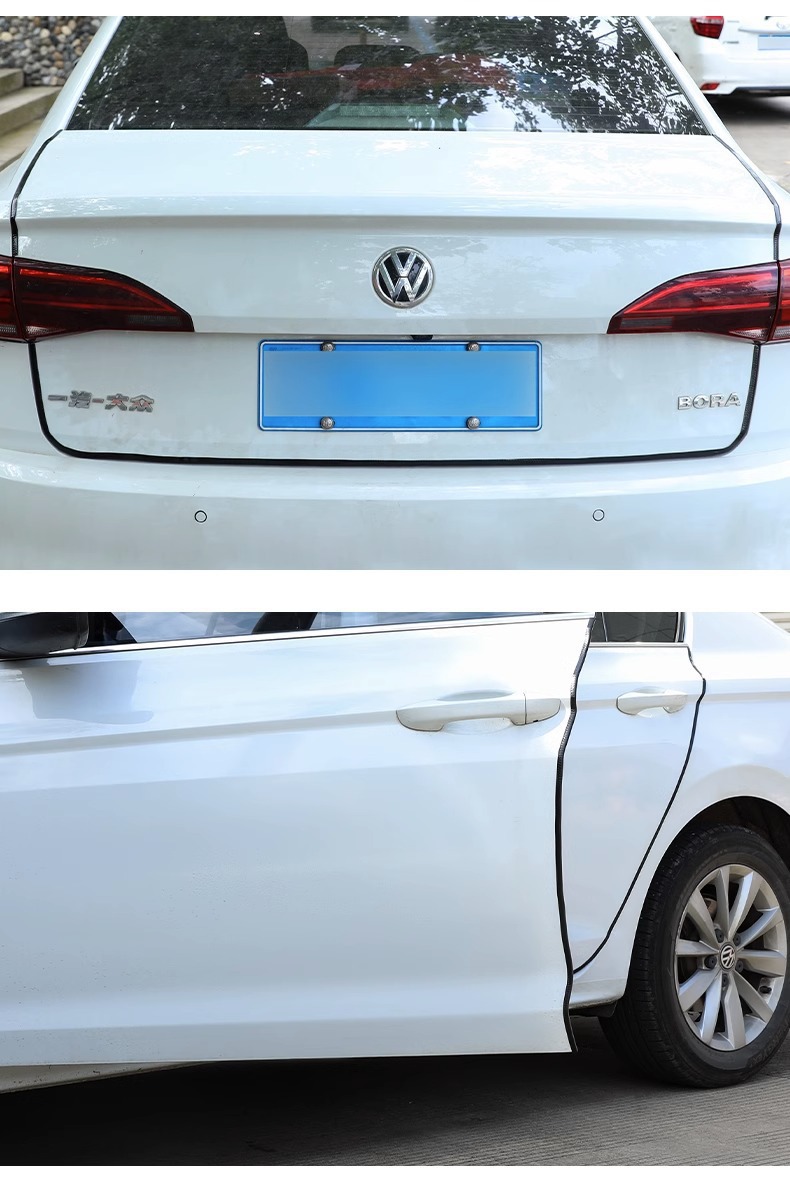 Car Door Anti-Collision Strip, Universal Door Edge Protection Strip, No-Adhesive Door Opening Anti-Scratch and Anti-Bump Adhesive Strip, Decorative Accessories
