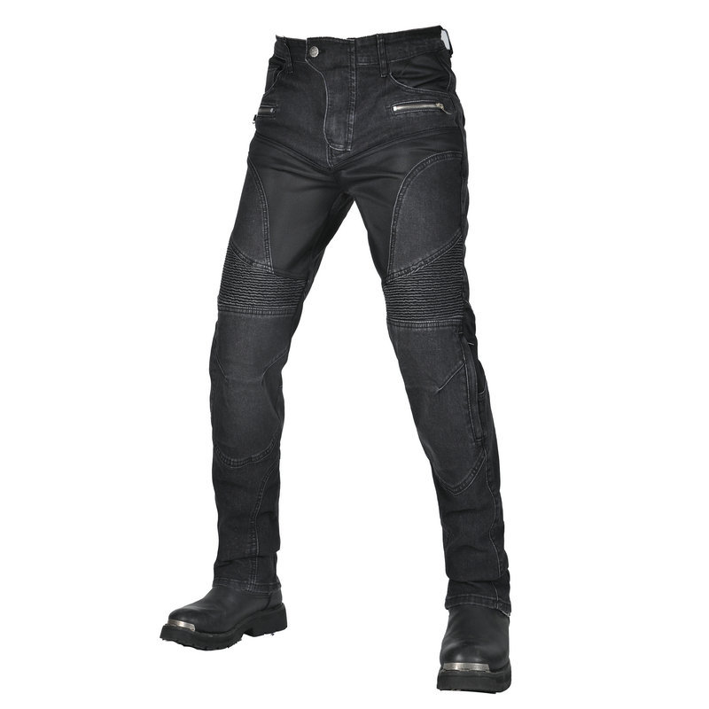 VOLERO Volum Gong pantalones vaqueros de la motocicleta de los hombres de verano de malla transpirable motocicleta anti-caída pantalones resistentes al desgaste anti-desgarro