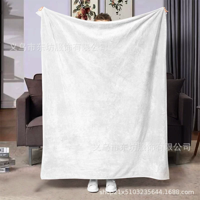 Многофункциональный подарочный плед из фланели с индивидуальным принтом, 300 г