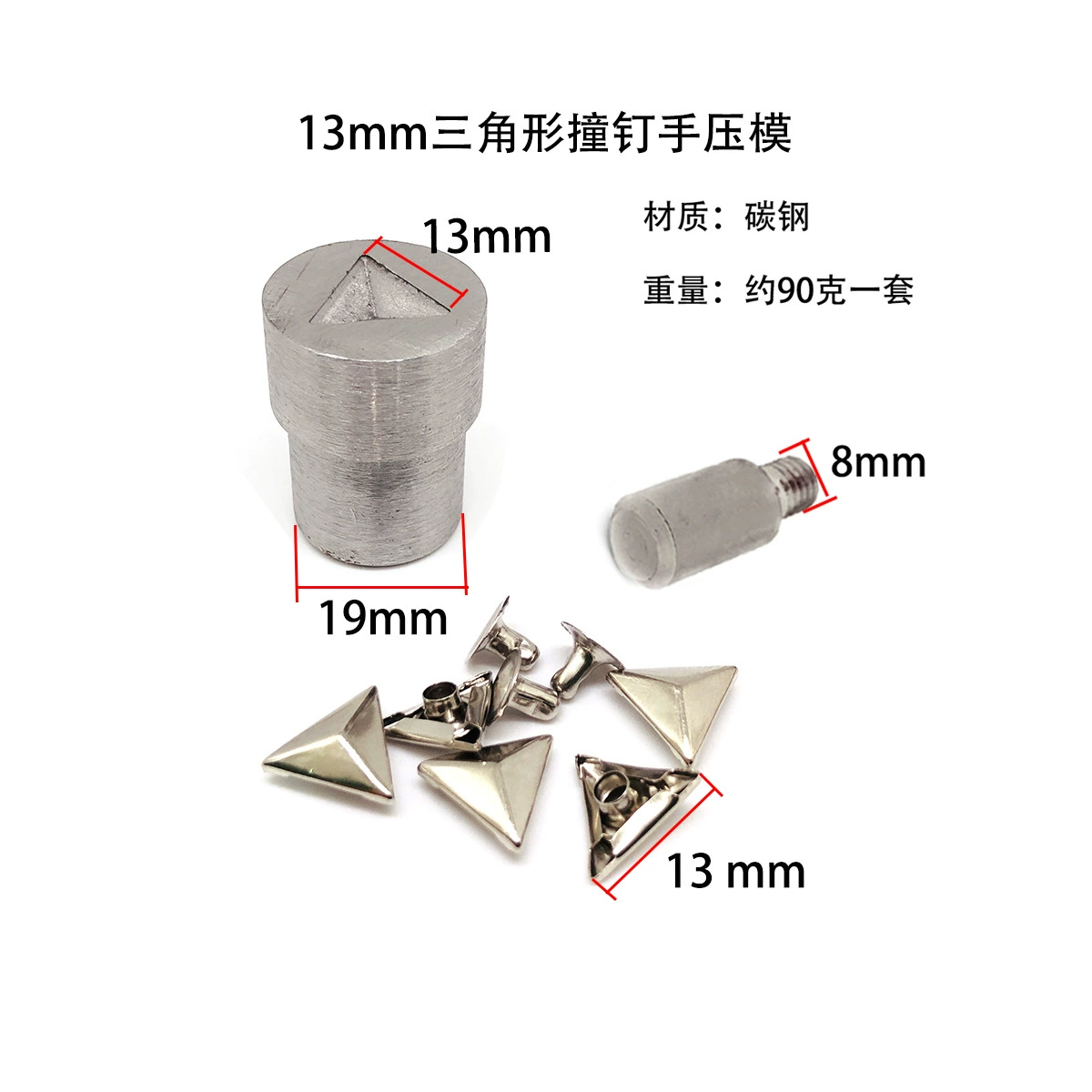 Triangle, triangular model, mold with accessories, DIY