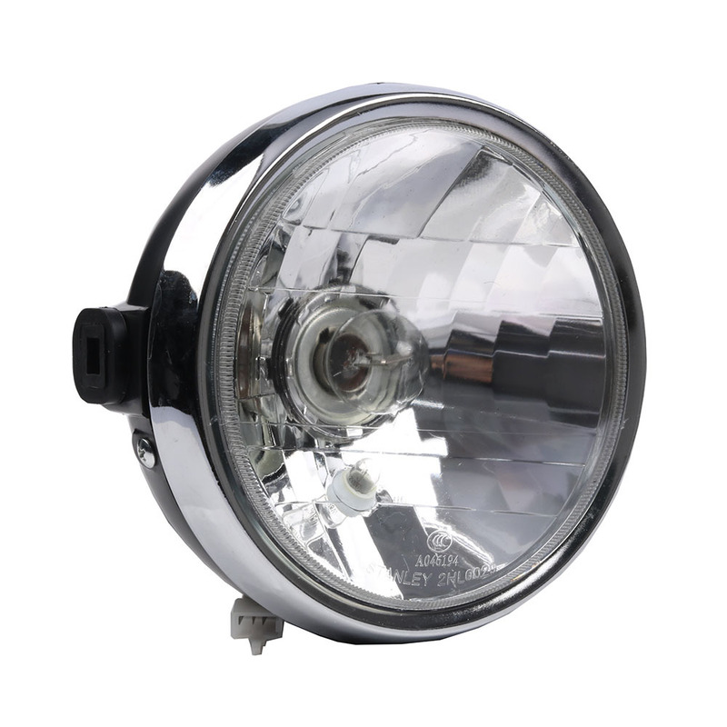 Applicable to y ha JYM125 motorcycle YBR125 Tianji Jin Aotian sword round headlight assembly headlight lighting