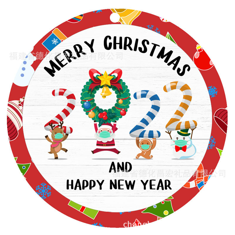 工場直販クロスボーダーセラミッククリスマス装飾ペンダントAmazonベストセラー片面フラットUVマットペンダント|undefined
